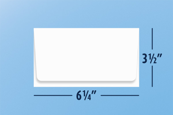 6 1/2 Remit Envelope Dimensions